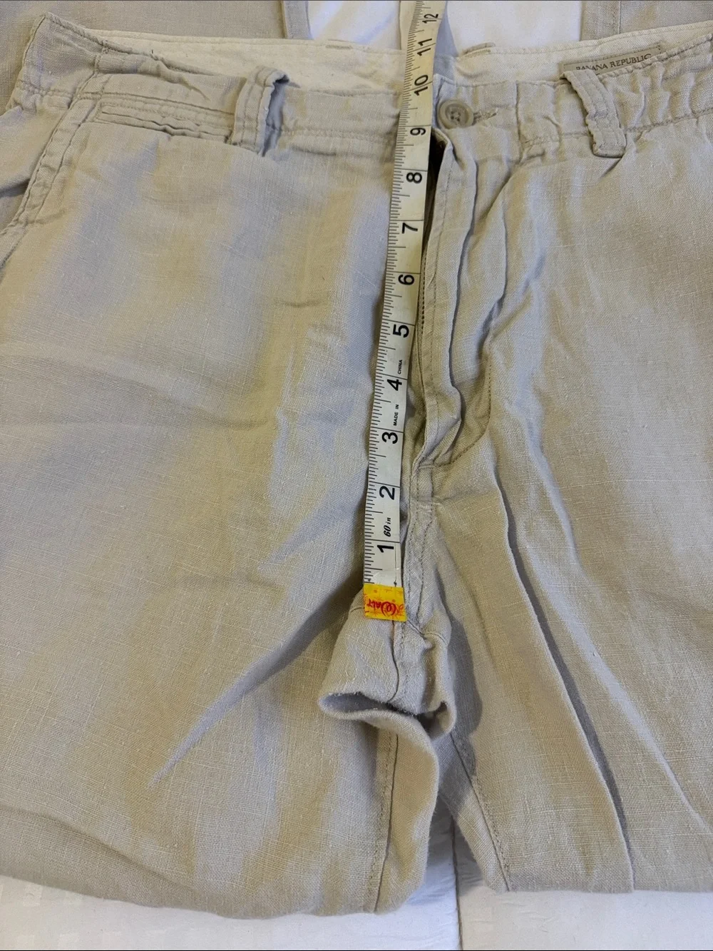 100% linen pants, Banana Republic, beige, casual, dress pants 33/32